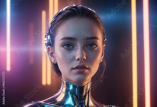 Obraz Artificial Intelligence Cyborg