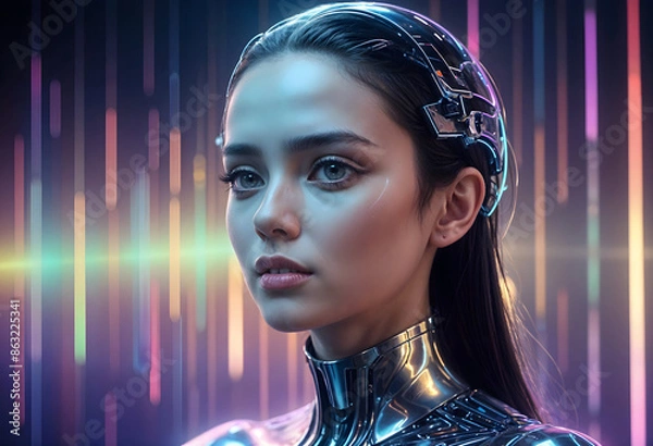 Obraz Artificial Intelligence Cyborg