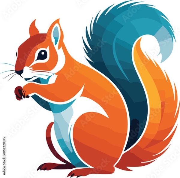 Fototapeta Squirrel Print: A Fashion Statement for Nature Enthusiasts