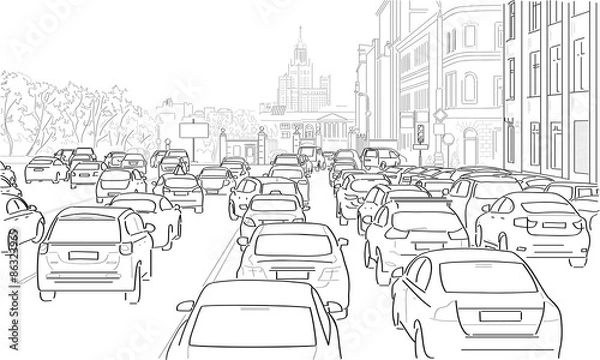 Fototapeta Траффик