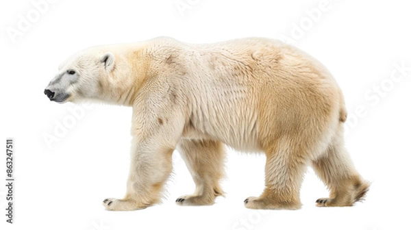 Obraz Polar bear, white bear on transparent background