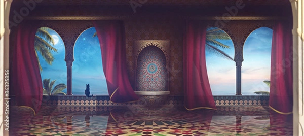 Obraz architektura na wschód