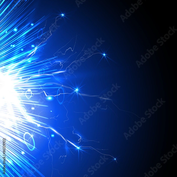 Obraz Technological background with the radiance