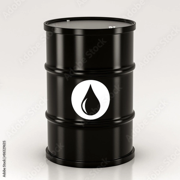 Obraz black metal barrels