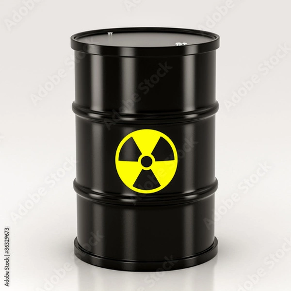 Obraz black radioactive barrel