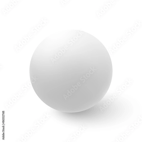Obraz Vector sphere isolated on white background