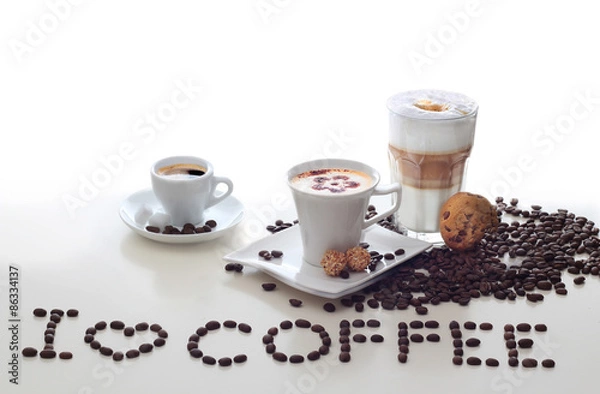 Fototapeta Kaffee, Espresso, Latte Macchiato