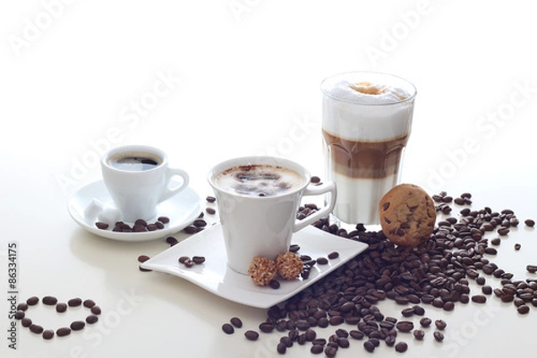 Fototapeta Kaffee, Espresso, Latte Macchiato