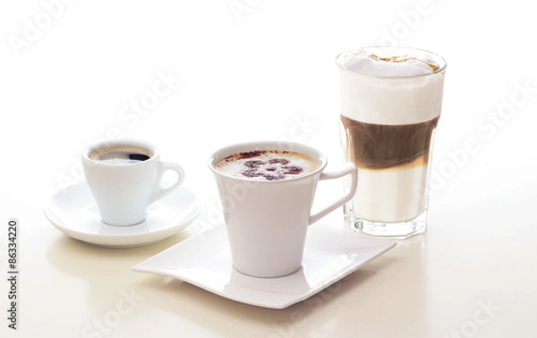 Fototapeta Kaffee, Espresso, Latte Macchiato