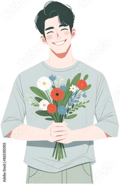 Fototapeta 꽃다발 청혼 