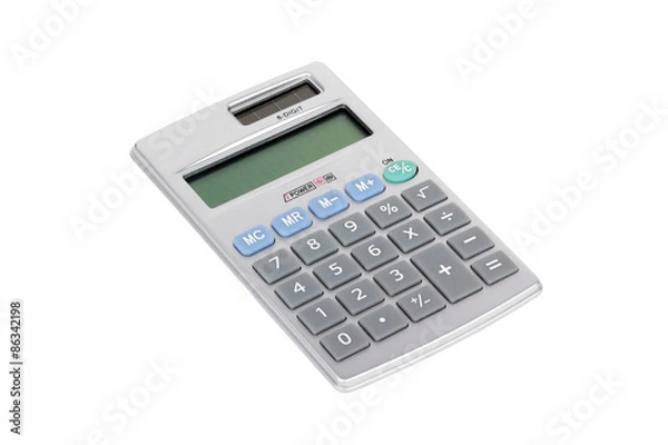 Fototapeta Calculator on white