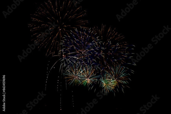 Obraz Fireworks in the night sky