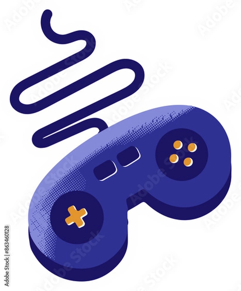 Fototapeta Handheld Gaming Console Illustration Elements 