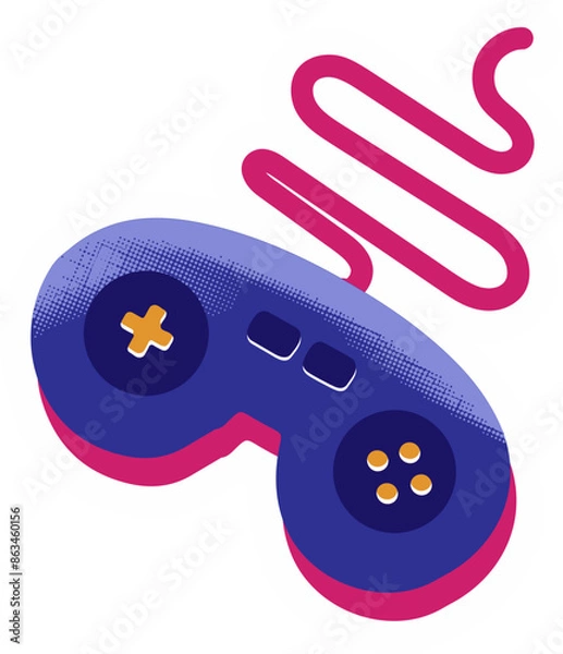 Fototapeta Handheld Gaming Console Illustration Elements 