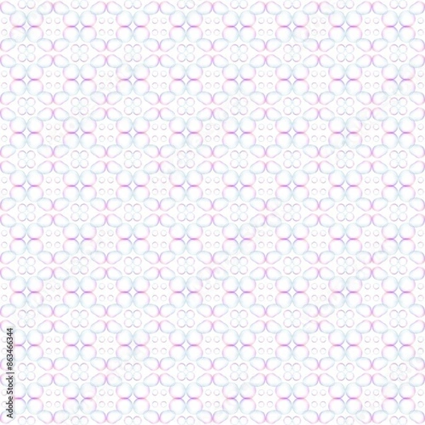 Fototapeta Bubble Flora Pattern Background 6000x6000px