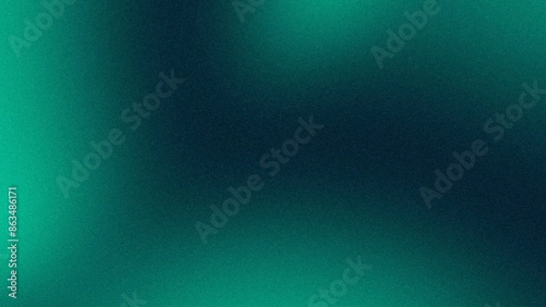 Obraz Grainy texture blue green gradient background. Glowing luxury gradient abstract background. Modern blue green gradient color
