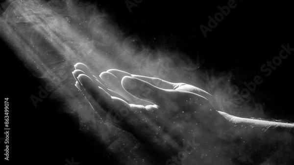 Fototapeta hands of the person in prayer Concept.