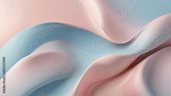 Fototapeta Elegant Soft Gradient Background with Pastel Blue and Pink