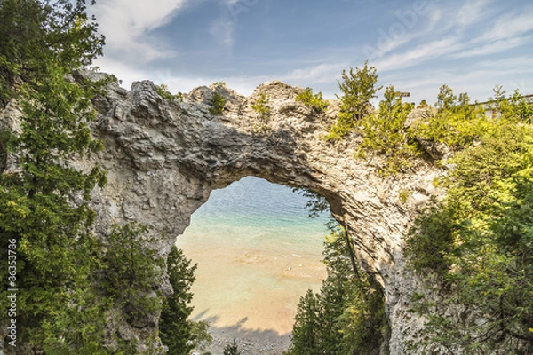 Obraz Arch Rock at Mackinac Island, Michigan