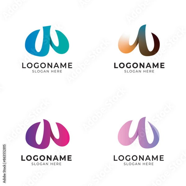 Fototapeta w logo set