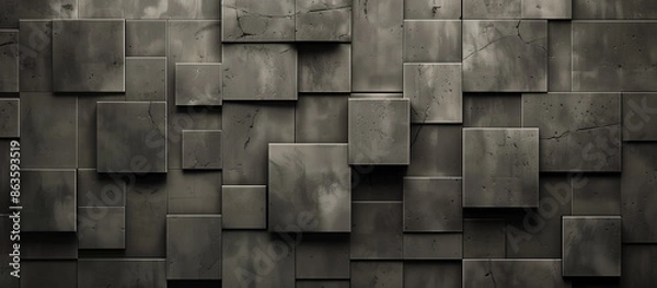 Fototapeta abstract dark rectangle texture background