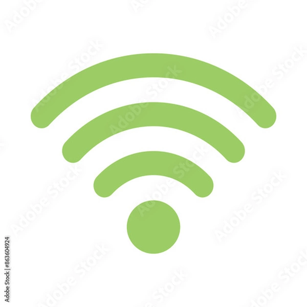 Fototapeta Wireless Connection Flat Icon Design