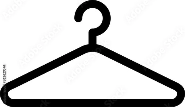Fototapeta Hanger icon for graphic design, logo, website, social media, mobile app, UI illustration