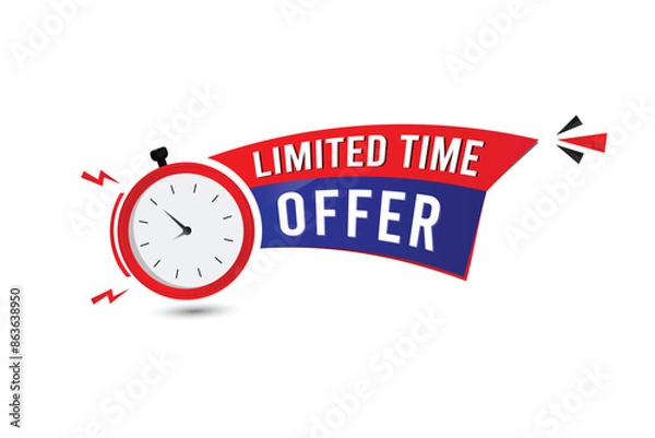 Obraz  Limited Time Offer Vector
