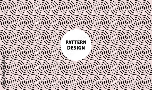 Obraz Seamless Geometric Pattern Vector, Modern stylish abstract texture