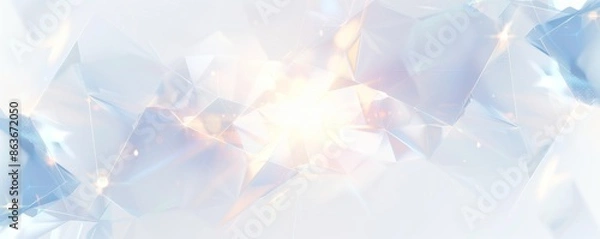 Fototapeta 幾何学模様の白背景