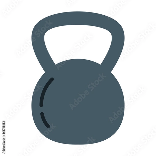 Obraz Kettlebell flat icon