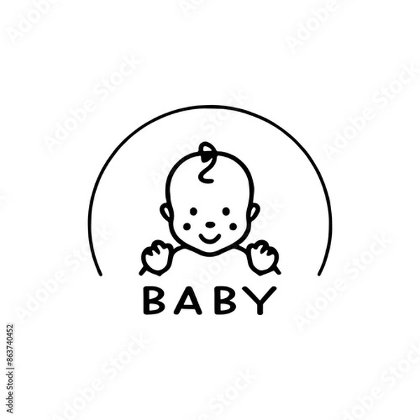 Obraz Baby logo cute