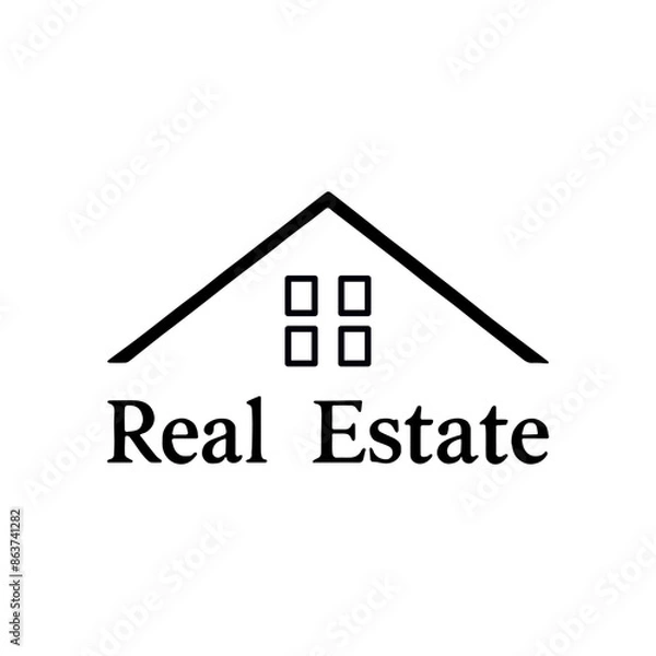 Obraz Real estate logo