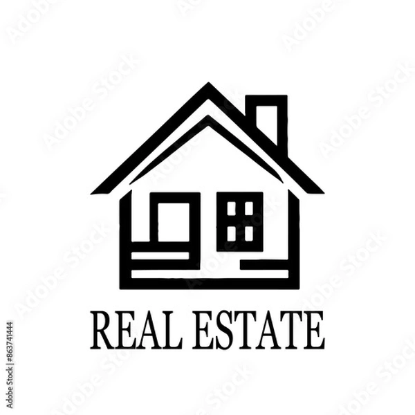 Obraz Real estate logo