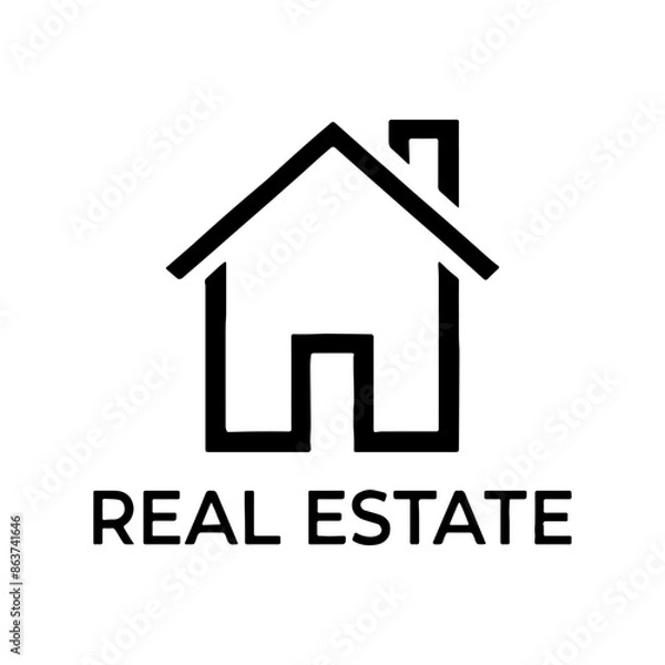 Obraz Real estate logo simple