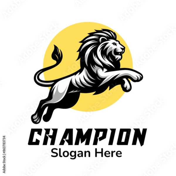 Fototapeta Lion logo vector 
