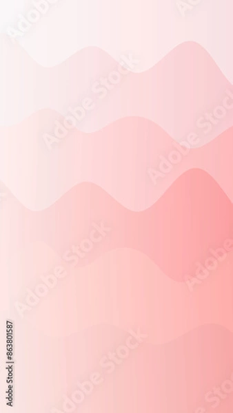 Fototapeta ピンク系の波のグラデーションの背景　