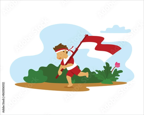 Obraz Indonesian Independence day
