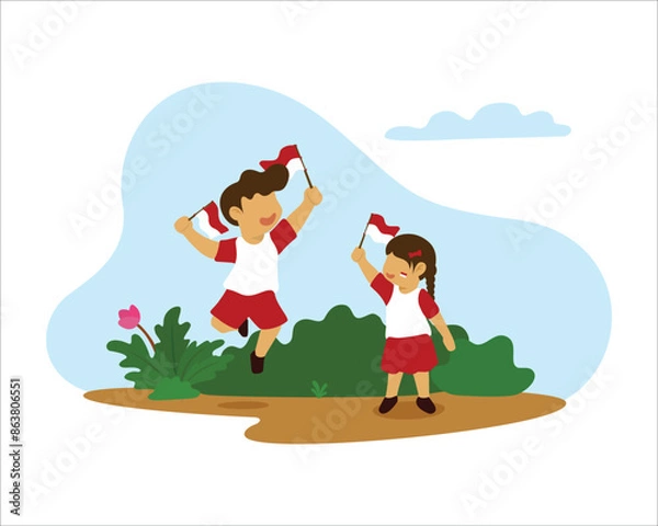 Obraz Indonesian Independence day
