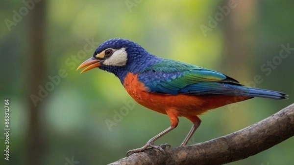 Obraz Vibrant Tropical Bird Perched