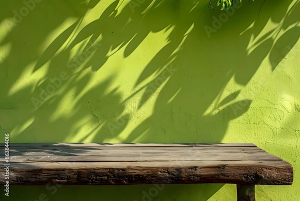 Obraz leafs on wall mockup product