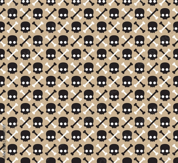 Obraz Skull and Bones Pattern