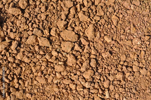 Obraz The stony ground.Brown background
