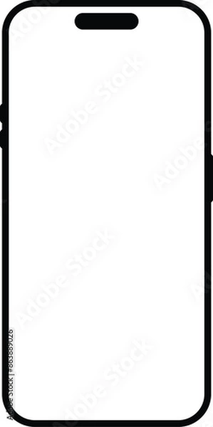 Fototapeta iPhone 15, 16 Smartphone mock up. Mock up I phone, 10s, 11, 11pro, and new iPhone 14, 14pro, 12 mini. Mock up screen iPhone 12 pro. Transparent mobile