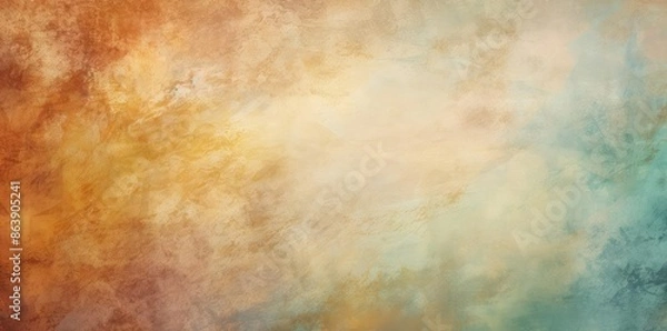 Fototapeta Abstract Background with Warm Colors and a Light Blue Fade