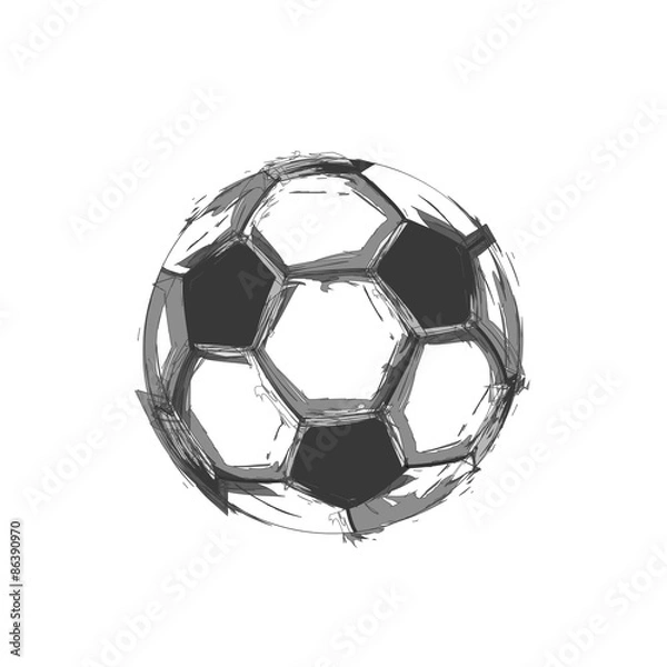 Obraz soccer ball light abstract design