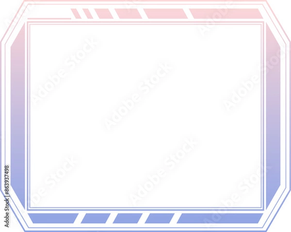 Obraz Cyber Game interface style frame
