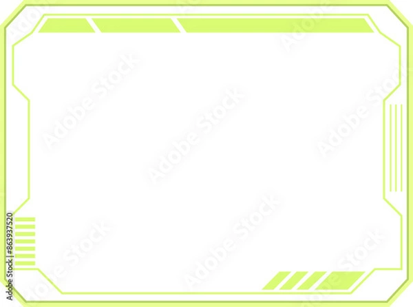 Obraz Cyber Game interface style frame