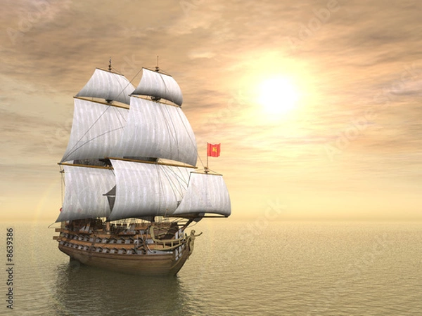 Obraz statek piracki