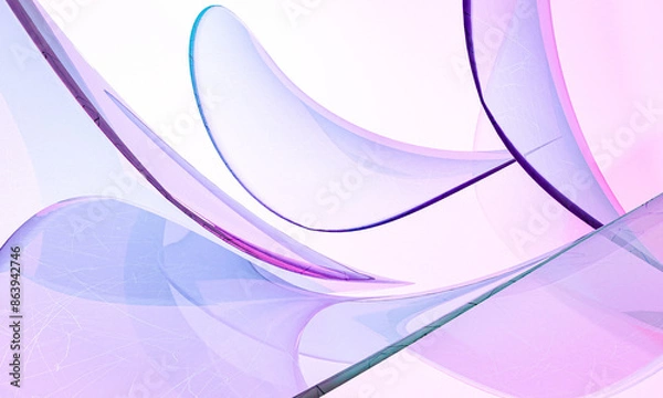 Obraz abstract background with waves. 3D render